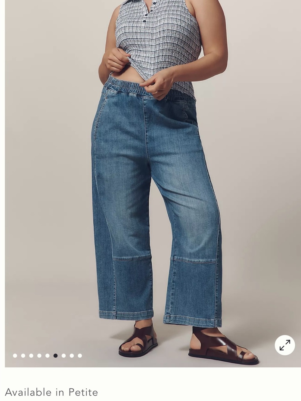 Anthropologie. Pilcro Wide-Leg Izzie relaxed barrel Jean.